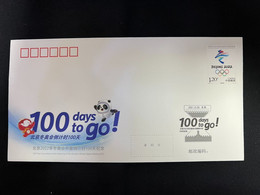 TY-54 100 DAY COUNTDOWN TO THE OPENING OF OLYMPIC WINTER GAME 2022 COMM.COVER - Invierno 2022 : Pekín