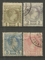 MONACO PRINCIPE CARLOS III CONJUNTO DE SELLOS USADOS - Used Stamps