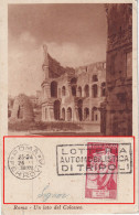 26/9/1938 - Roma, Un Lato Del Colosseo - Affr. Per Benevento Con 20c Bimillenario Augusto (Uni 418) - Annullo Targhetta - Kolosseum
