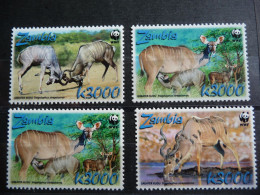 (8) ZAMBIA, FAUNA, MAMIFEROS, WWF, 2008, MNH. - Zambie (1965-...)