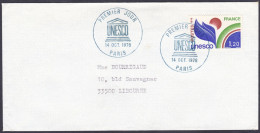 N°YT 56 Sur Lettre Ayant Circulé - Cachet "1er Jour UNESCO PARIS" - Storia Postale