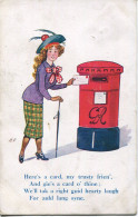 COMICS - SCOTTISH GIRL POSTING A LETTER (LETTER BOX) By HP - Fumetti