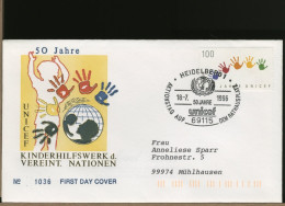 GERMANY - DEUTSCHE - FDC 1996     UNICEF - 1991-2000