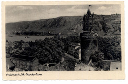 5470 ANDERNACH, Runder Turm Und Umgebung, NS-Beflaggung - Andernach