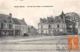 CPA 72 MAYET / UN COIN DE LA PLACE / LA GENDARMERIE - Andere & Zonder Classificatie