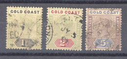 Côte D'Or  :  Yv  28-30  (o)  Filigrane CA - Gold Coast (...-1957)