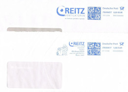 Deutschland 2 Freistempel Höxter - Reitz Ventilatoren - Weihnachten - Meterstamp, EMA, Frankit - Franking Machines (EMA)