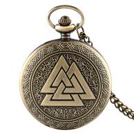 Montre Gousset NEUVE - Valknut Symbole Viking - Watches: Bracket