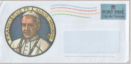 Vatican City - Port Payé - Envelopes With Drawings About Pope Francis I - St Peter's Basilica - Covers & Documents