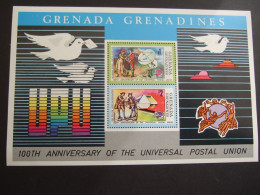 GRENADA GRENADINES 1972 UPU BLOCK MNH ** (P43) - Granada (...-1974)