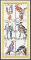 Zambia 1998, Postfris MNH, Birds, Parrots - Zambie (1965-...)