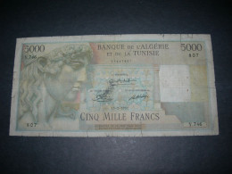 Algeria 5000 Francs 1951 - Argelia