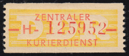 16-H-Neudruck Dienst-B, Billetform, Dünne Balken, ** Postfrisch - Mint