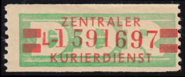 31aII-L Dienst-B, Billet Alte Zeichnung, Rot Auf Grün, ** Postfrisch - Postfris