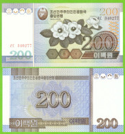 KOREA NORTH 200 WON 1994/2005 P-48a(2) UNC - Corea Del Norte