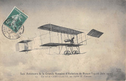 CPA 76 LES AVIATEURS DE LA Gde SEMAINE D'AVIATION DE ROUEN / UN VOL DE CHRISTIAENS / BIPLAN FARMAN - Rouen