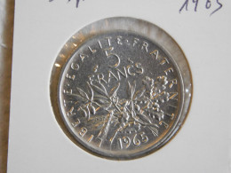 France 5 Francs 1965 SEMEUSE (900) Argent Silver - 5 Francs