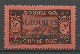 ALAOUITES TAXE N° 9 NEUF* TRACE DE CHARNIERE / Hinge / MH - Andere & Zonder Classificatie