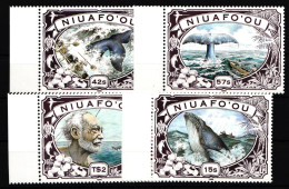 Niuafo'ou 179-182 Postfrisch Tiere Wale #HD767 - Tonga (1970-...)