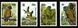 St. Lucia 909-912 Postfrisch WWF #HQ576 - St.Lucie (1979-...)