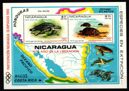 Nicaragua Block 114 Postfrisch Olympia 1980 #IQ621 - Nicaragua