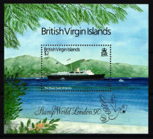 Jungferninseln Block 60 Postfrisch Schifffahrt Schiffe #IQ541 - British Virgin Islands