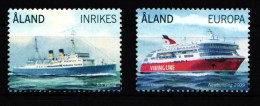 Aland 312-313 Postfrisch Schifffahrt Fährschiffe #IR087 - Aland