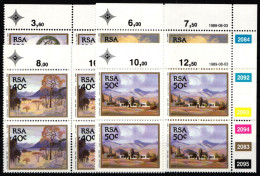 Südafrika 779-782 Postfrisch Als Viererblocks Mit Eckrand #JO494 - Autres & Non Classés