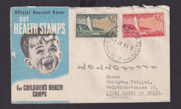 Neuseeland Brief 317-318 Gesundheit Destination Claudelands N Mainz Children - Cartas & Documentos