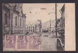Ansichtskarte Vulcan Wolkersdorf Rumänien Strasse Nagyszeben Hermannstadt - Storia Postale