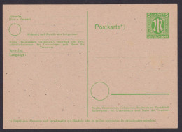 Bizone Ganzsache P 904 Gotisches M Im Hochoval 5 Pfg. Grün 1945 - Covers & Documents