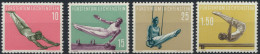 Liechtenstein 353-356 Sport IV. Ausgabe 1957 Luxus Postfrisch MNH KatWert 60,00 - Brieven En Documenten