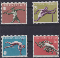 Liechtenstein 342-345 Sport 1956 Luxus Postfrisch Kat.-Wert 38,00 - Storia Postale