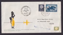 Flugpost Brief Air Mail Niederlande KLM Amsterdam Accra Ghana Afrika Westafrika - Airmail