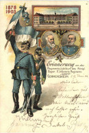 Germersheim - Erinnerung An Das RegimentsJubiläum 1903 - Litho - Germersheim