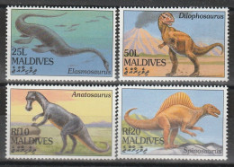 MALDIVES - N°1895/8 ** (1994) Animaux Préhistoriques - Malediven (1965-...)