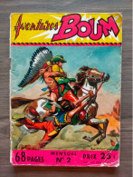 Aventures Boum. N° 2 Editions Mondiale DEL DUCA   07/1957 DANIEL BOONE - Mon Journal