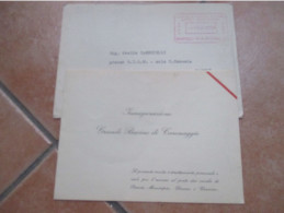 12.2.1956 NAPOLI Inaugurazione GRANDE BACINO Di Carenaggio Invito Ministro LL.PP. E.A.Porto Di Napoli Presid.Bacini+bust - Sonstige & Ohne Zuordnung