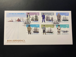 Enveloppe 1er Jour "Explorateurs De L'Antarctique" - 09/11/1995 - Dépendance De Ross - FDC