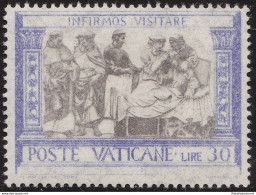 1960 Vaticano- N. 286 STAMPA EVANESCENTE  MNH/** - Abarten