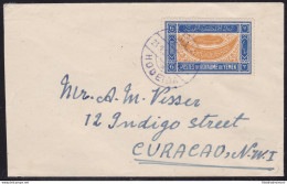 1952 YEMEN (Kingdom And Imamate) - SG 34 Letter From Hodeida To Curacao - VERY R - Autres - Asie