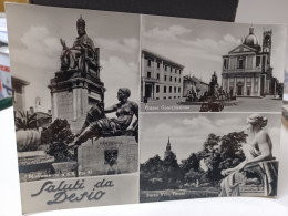 Cartolina Saluti Da Desio,provincia Monza, Piazza Conciliazione,villa Tittoni E Monumento - Monza