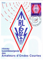 Luxembourg - Cinquantenaire Du Réseau Luxembourgeois Des Amateurs D'ondes Courtes CM 1123 (année 1987) - Maximumkaarten