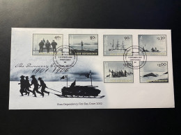 Enveloppe 1er Jour "Explorateurs De L'Antarctique 1901-1904" - 06/11/2002 - Dépendance De Ross - FDC