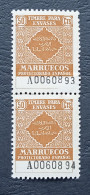 Maroc Espagnol - Marruecos - TIMBRE PARA ENVASES Marron 50 Centimos - Neuf En Paire - R - Spanisch-Marokko