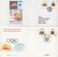 Joint Issues From Greece And China On 5 FDCs - Verano 2004: Atenas