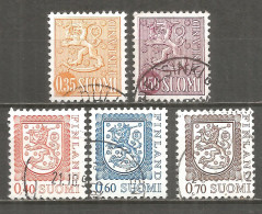 Finland 1974 Used Stamps 5v - Oblitérés