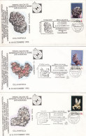 Roumanie 1993 - MINERAUX - Stibine,Antimonit,Cuartz Etc - 6 Enveloppes -Cachets Illustrees - Minerales