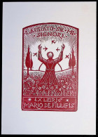 EX LIBRIS M. RAFFO EUGENIO Per MARIO DE FILIPPIS L40-B01 EXLIBRIS - Ex-libris