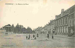 62 - Audruicq - La Mairie Et La Place - Animée - CPA - Voir Scans Recto-Verso - Audruicq